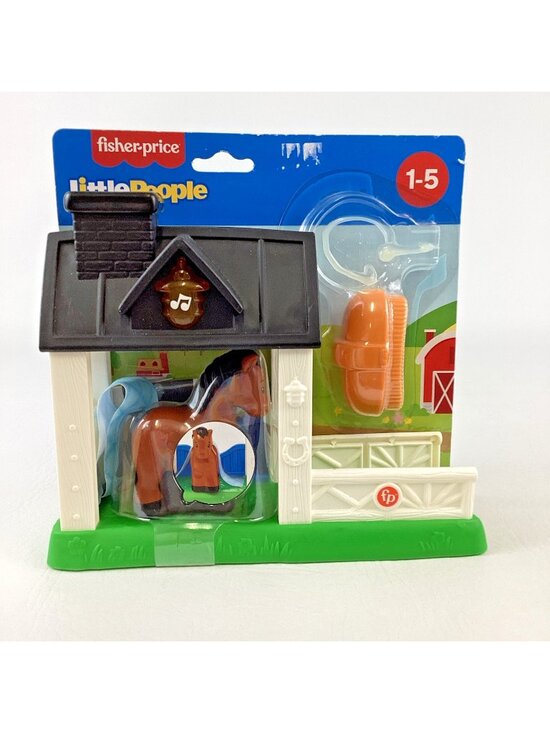 Fisher-Price Other - Fisher Price Little People Musical Horse Stable Playset Lights Sounds 2021 Toy